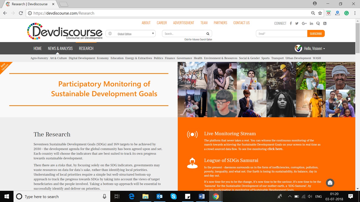 Participatory Monitoring of Sustainable Development Goals: Asking those in need