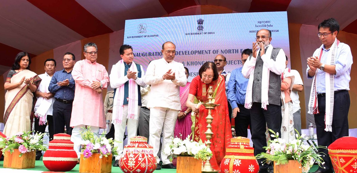 Najma Heptulla inaugurates "Imphal & Khongjom” under Swadesh Darshan Scheme