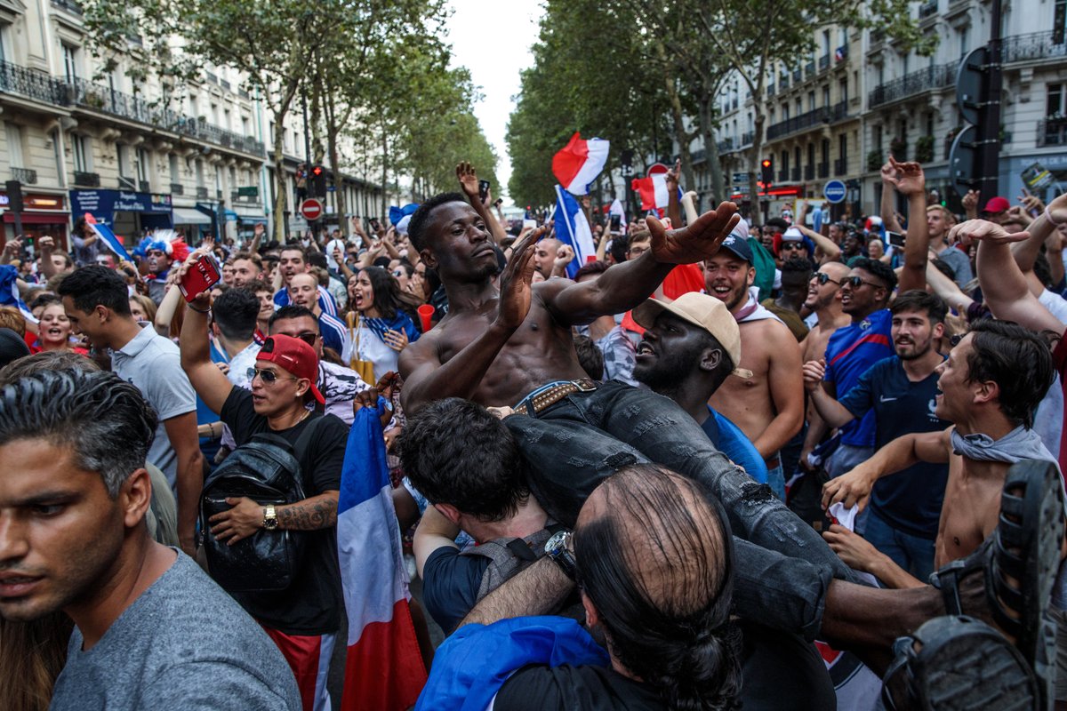 France's World Cup victory brings clashes, road accidents
