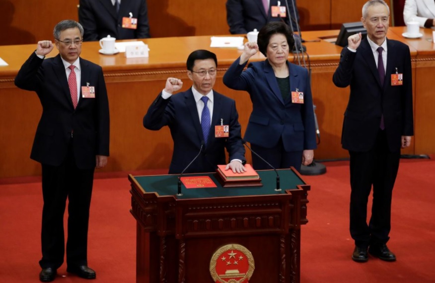 Xi's 2nd term kicks off with major reshuffle in China's economic team