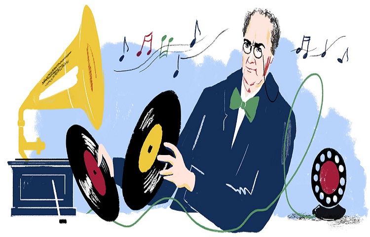 Google Doodle celebrates Emil Berliner’s 167th Birthday