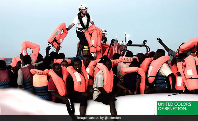 Benetton condemned for using rescued migrants in adverts 