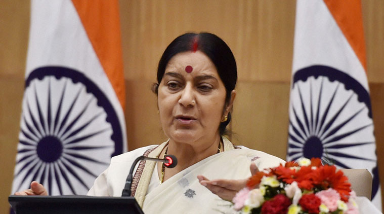 Sushma Swaraj: Kartarpur corridor not connected with dialogue process