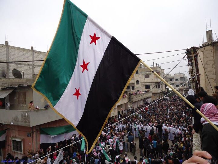 Golan Heights hail Assad carrying Syrian flags