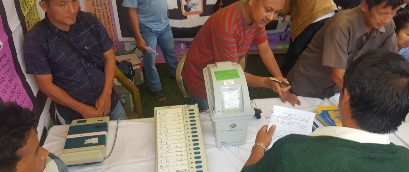 36 pct voting till 2 pm; 745 EVMs, VVPATs replaced after malfunctioning in MP polls