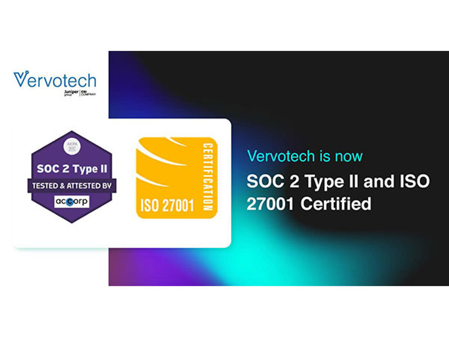 Vervotech Achieves SOC 2 Type II & ISO 27001 Certification, Setting ...