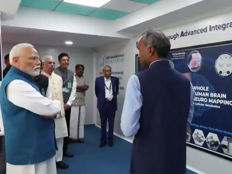 Tamil Nadu: PM Modi visits Sudha Gopalakrishnan Brain Centre at IIT-Madras campus