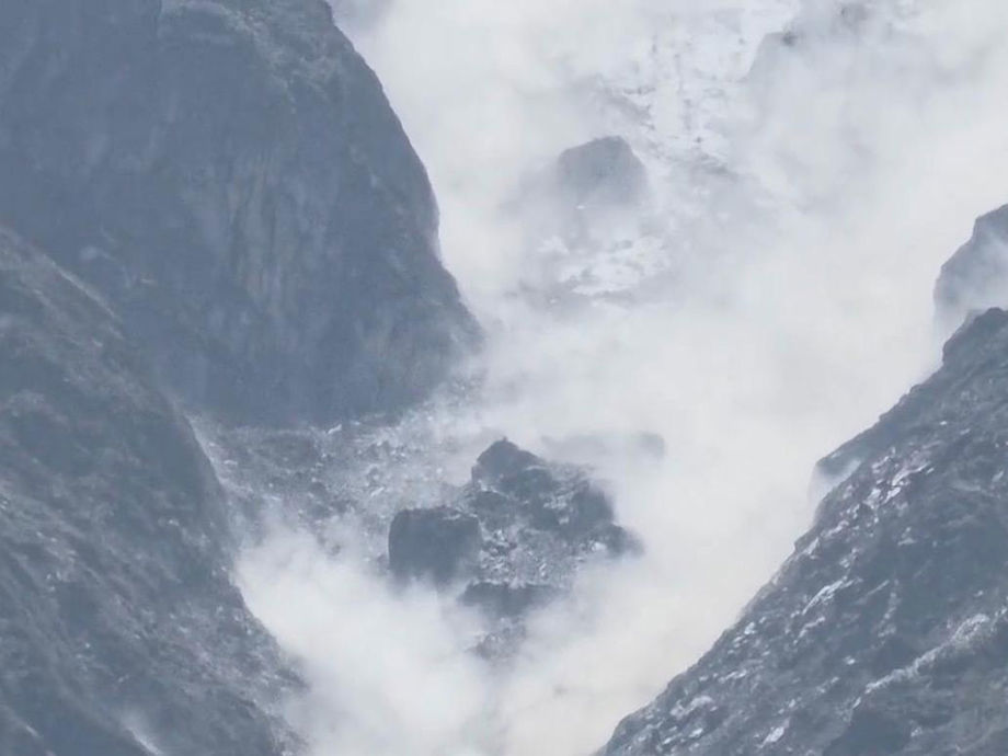 Glacier Disaster Survivor's Emotional Return to Village