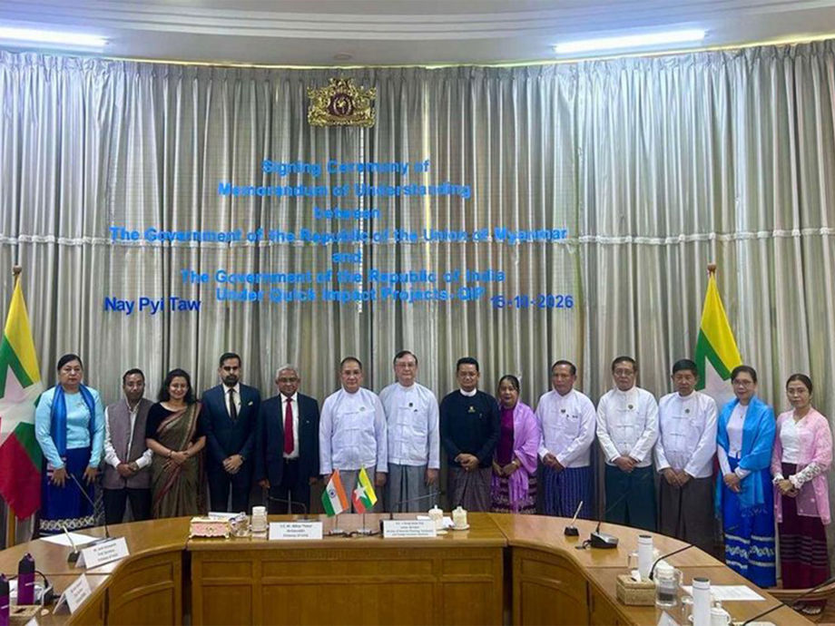 Myanmar Teamwork India and Myanmar sign MoUs on five Quick Impact Projects under Mekong ...