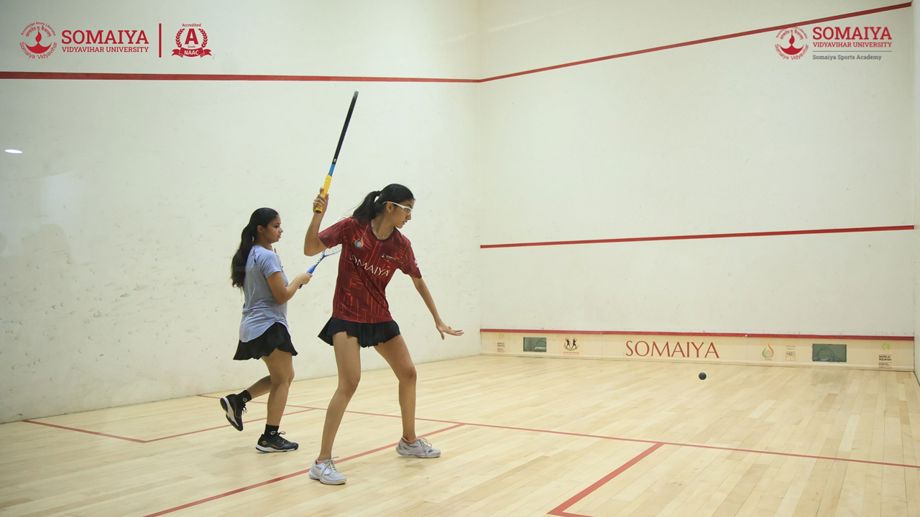 Captain Nirupama Dubey of The Somaiya Vidyavihar University Squash Team