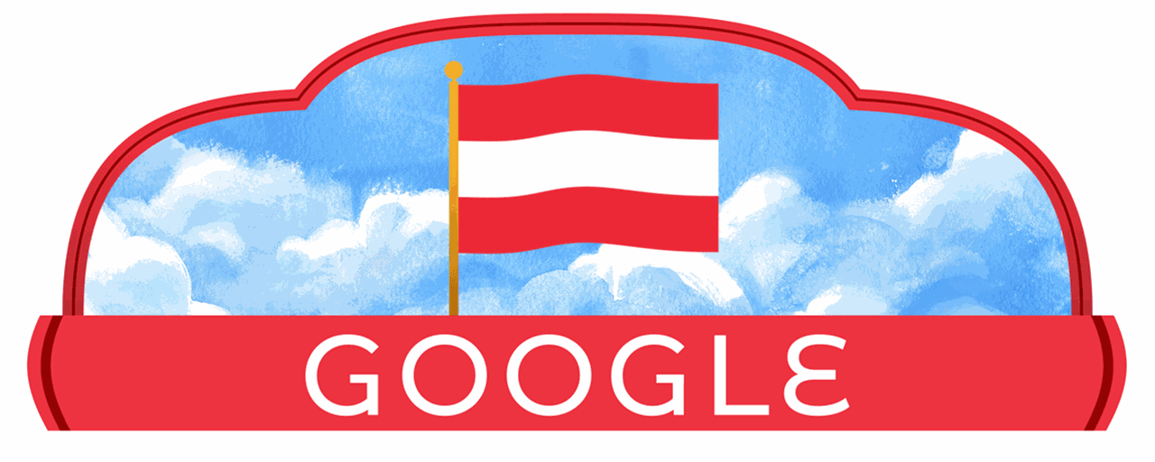 Google Doodle oslavuje národný deň Rakúska