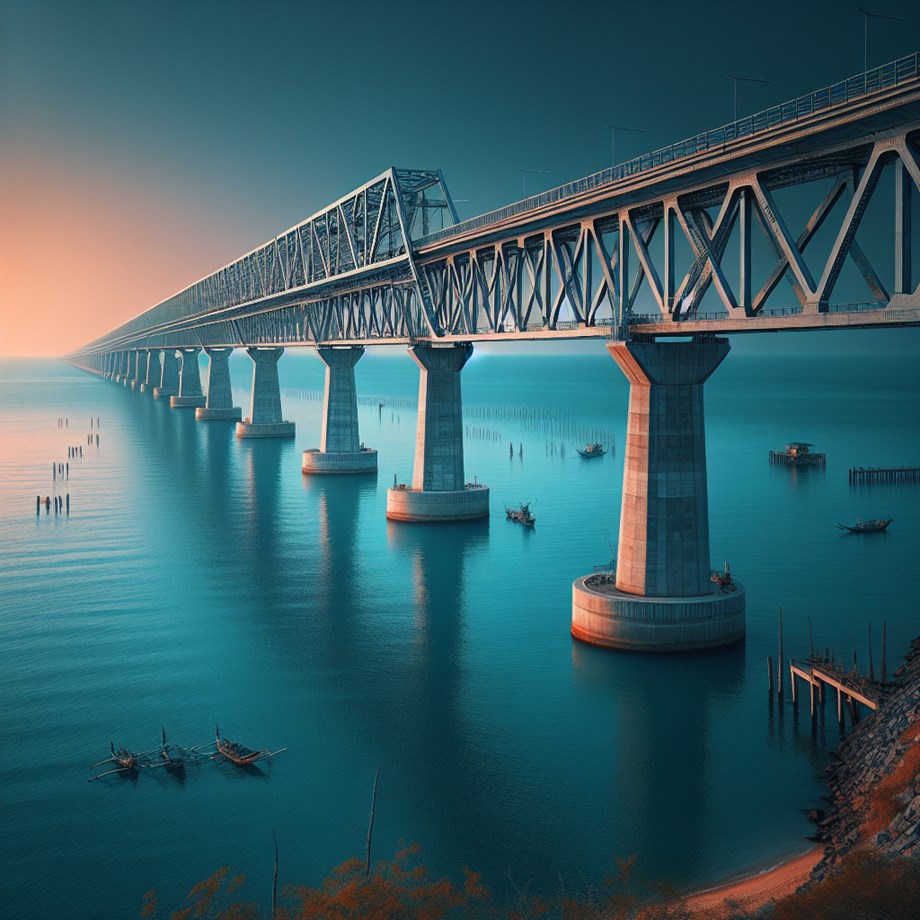 Pamban Sea Bridge: A Milestone in Rail Connectivity to Rameswaram Pamban Sea Bridge: A Milestone in Rail Connectivity to Rameswaram