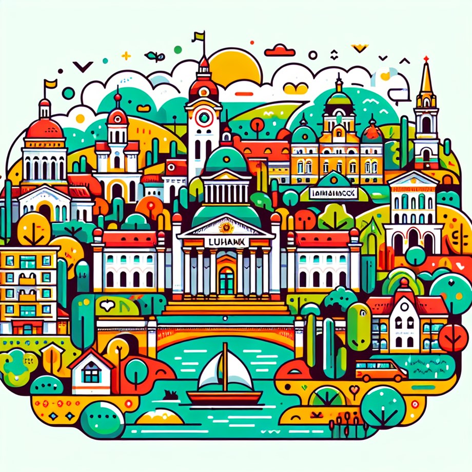 Double Strike on Luhansk: Fire Engulfs Russian-Held City Double Strike on Luhansk: Fire Engulfs Russian-Held City