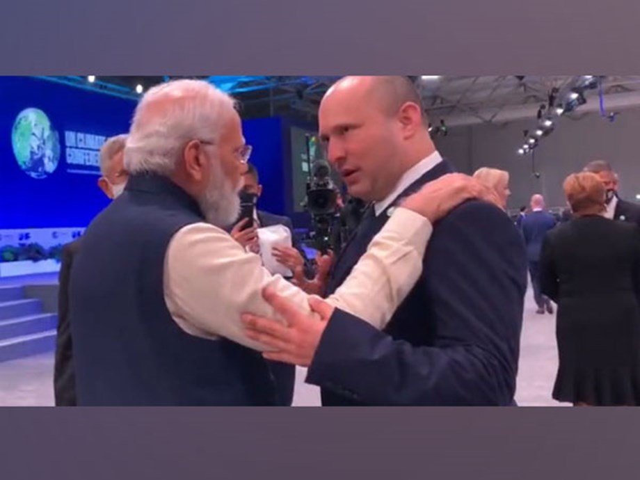 PM Modi meets Naftali Bennett on sidelines of COP26 PM Modi meets Naftali Bennett on sidelines of COP26
