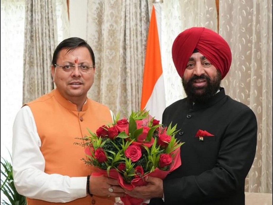 Uttarakhand CM Dhami meets Guv Gurmit Singh; discuss state development, Chardham Yatra Uttarakhand CM Dhami meets Guv Gurmit Singh; discuss state development, Chardham Yatra