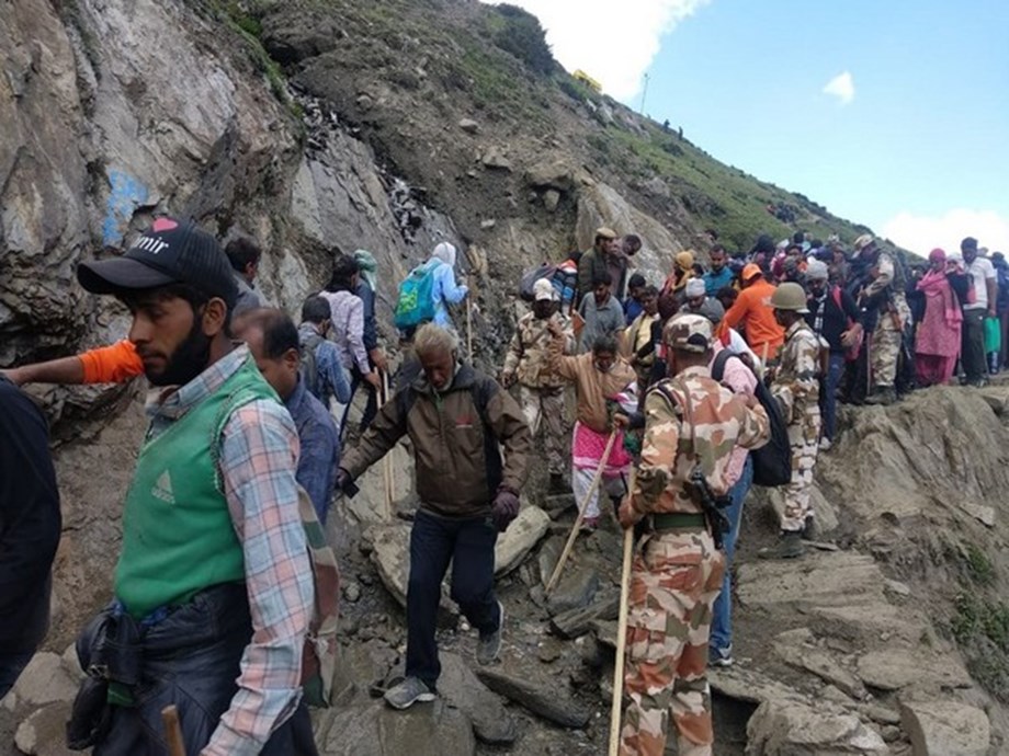 84 AP pilgrims to Amarnath safe, two untraced yet 84 AP pilgrims to Amarnath safe, two untraced yet