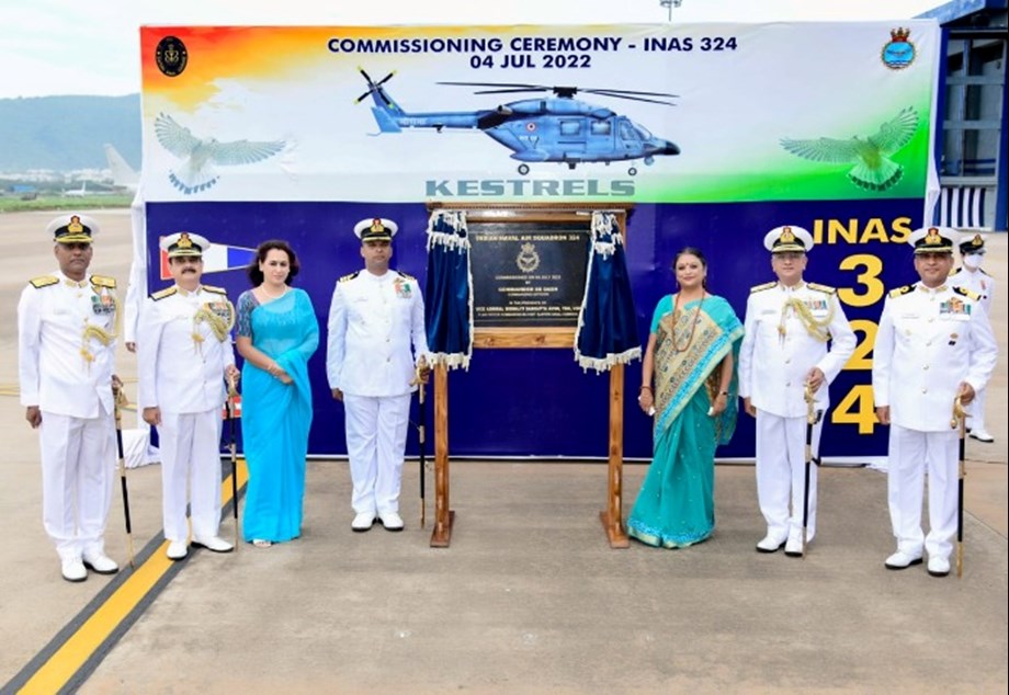 Indian Naval Air Squadron 324 commissioned held at INS Dega, Visakhapatnam Indian Naval Air Squadron 324 commissioned held at INS Dega, Visakhapatnam