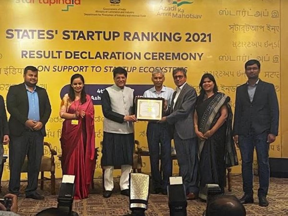 Odisha declared as Top Performer in State Start-up Ranking 2021 by DPIIT Odisha declared as Top Performer in State Start-up Ranking 2021 by DPIIT
