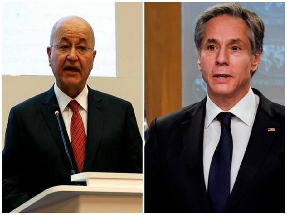 Blinken, Iraq president discuss assassination attempt on Prime Minister Mustafa Kadhimi Blinken, Iraq president discuss assassination attempt on Prime Minister Mustafa Kadhimi