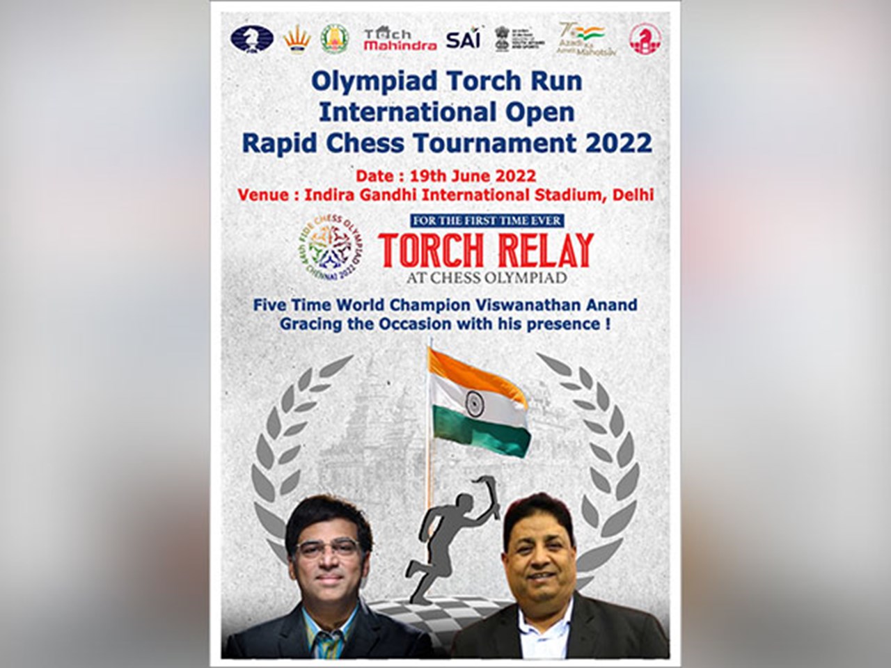 AICF celebrates Olympiad Torch Relay with International Open Rapid