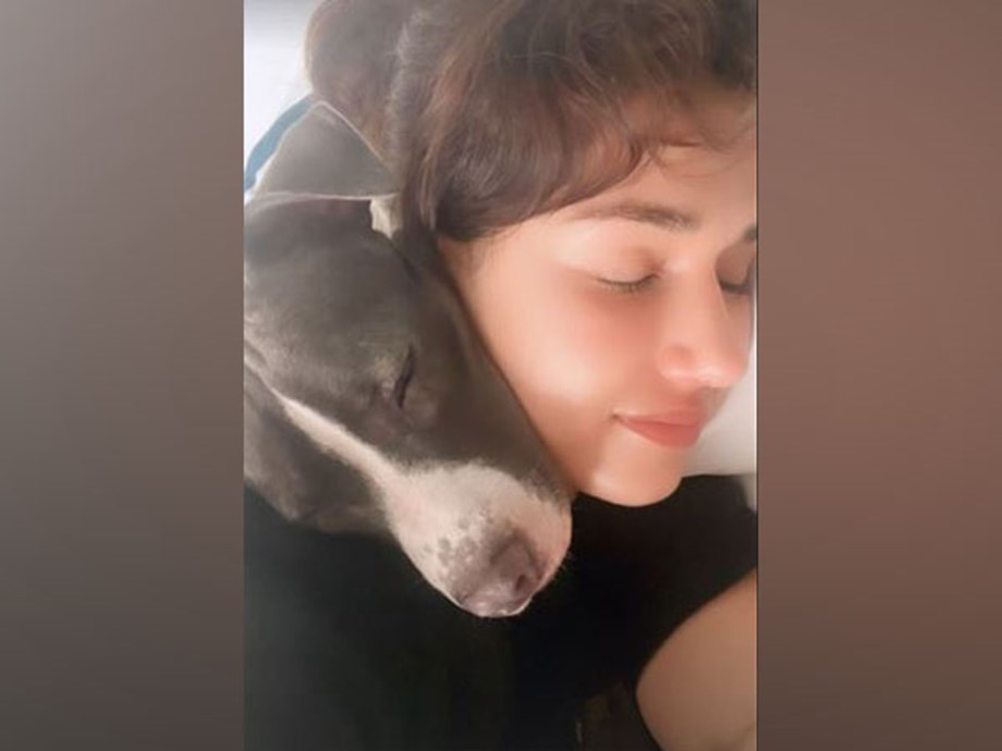 Disha cuddles up with her pet, watch adorable pictures Disha cuddles up with her pet, watch adorable pictures