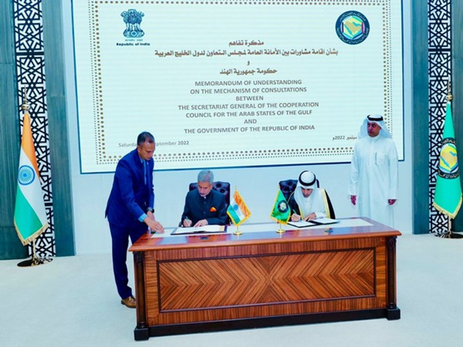 India, Gulf Cooperation Council sign MoU to facilitate consultations India, Gulf Cooperation Council sign MoU to facilitate consultations