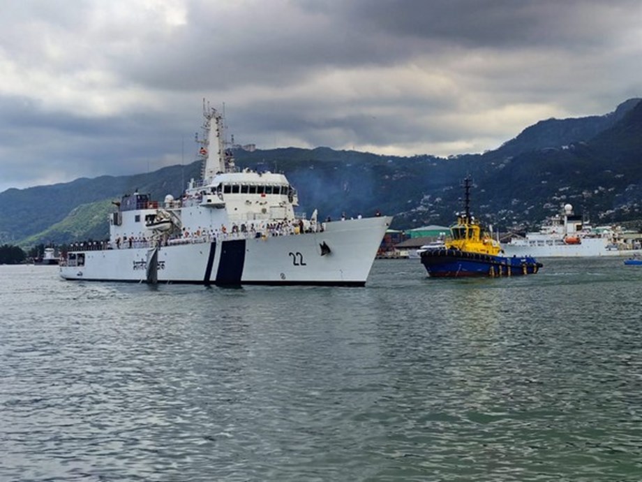 ICGS Saksham Embarks on Strategic Mission in Seychelles ICGS Saksham Embarks on Strategic Mission in Seychelles