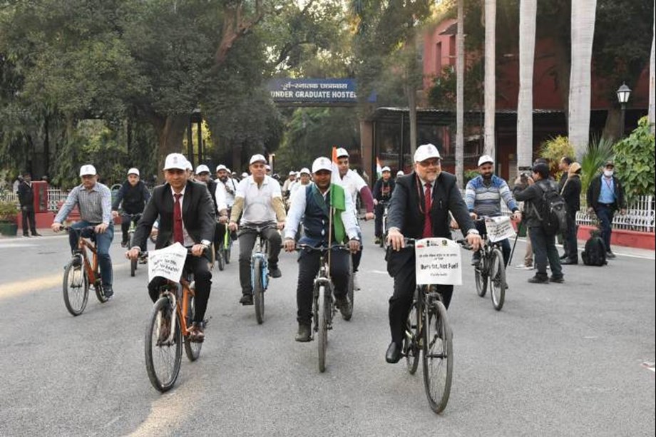 Mega Cycling events along with other activities being conducted at all 1.56 lakh AB-HWCs Mega Cycling events along with other activities being conducted at all 1.56 lakh AB-HWCs