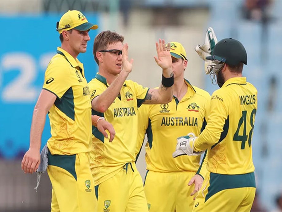 ICC CWC 2023: Zampa's four-fer overwhelms Sri Lanka, Australia need 210 ...