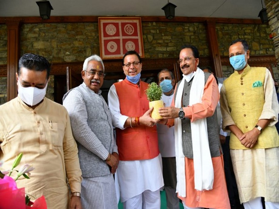 MoS Ajay Bhatt, Uttarakhand CM discuss possible measures to promote tourism MoS Ajay Bhatt, Uttarakhand CM discuss possible measures to promote tourism