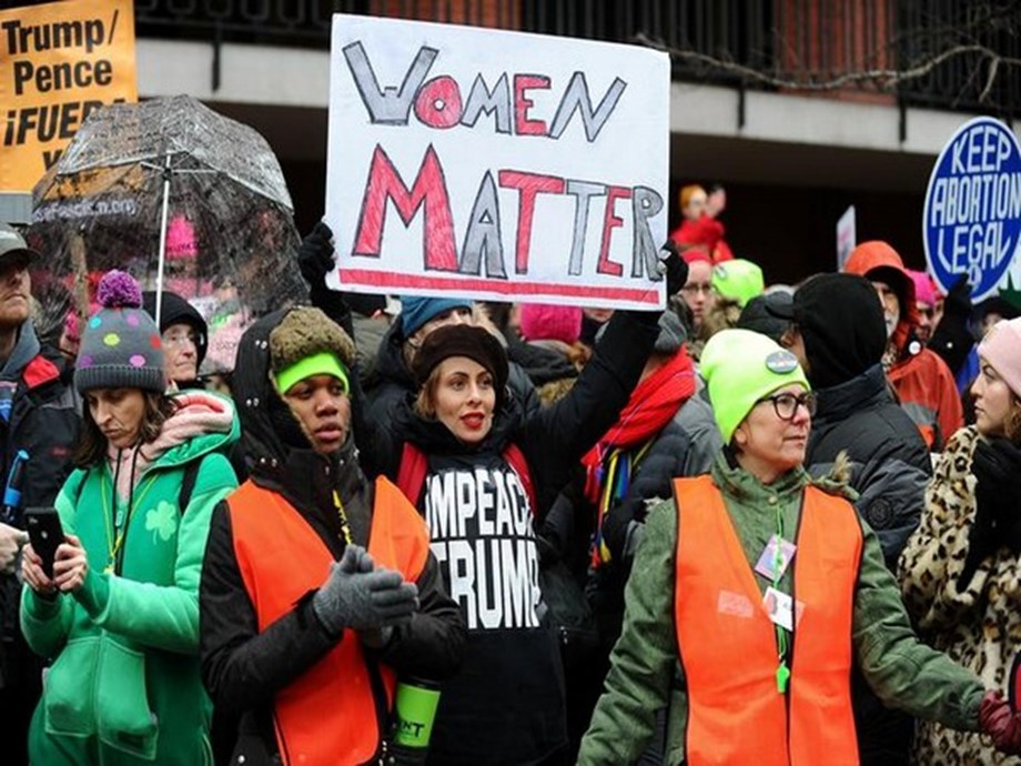 Thousands join rally in Washington for women's rights, against Trump ...