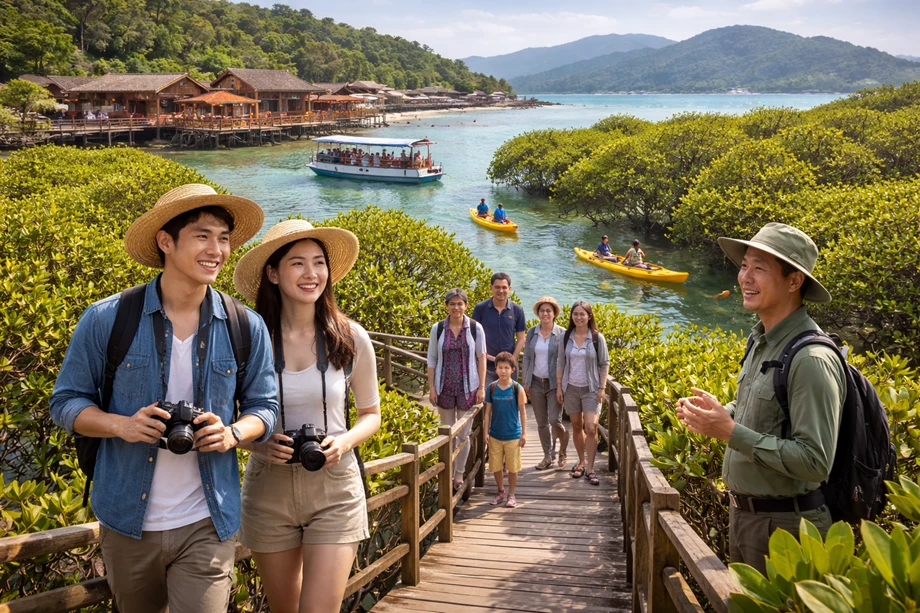 Image source - https://www.devdiscourse.com/article/science-environment/3774622-after-the-fishing-ban-how-a-chinese-island-turned-mangrove-protection-into-tourism-jobs