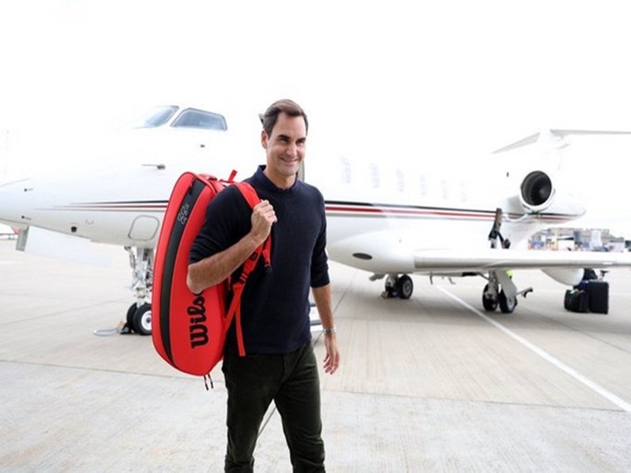 Twenty-time Grand Slam champion Roger Federer arrives in London for his last ATP tournament as player Twenty-time Grand Slam champion Roger Federer arrives in London for his last ATP tournament as player