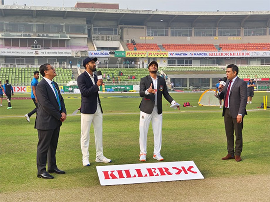 Bangladesh win toss, opt to bat against India in second test Bangladesh win toss, opt to bat against India in second test
