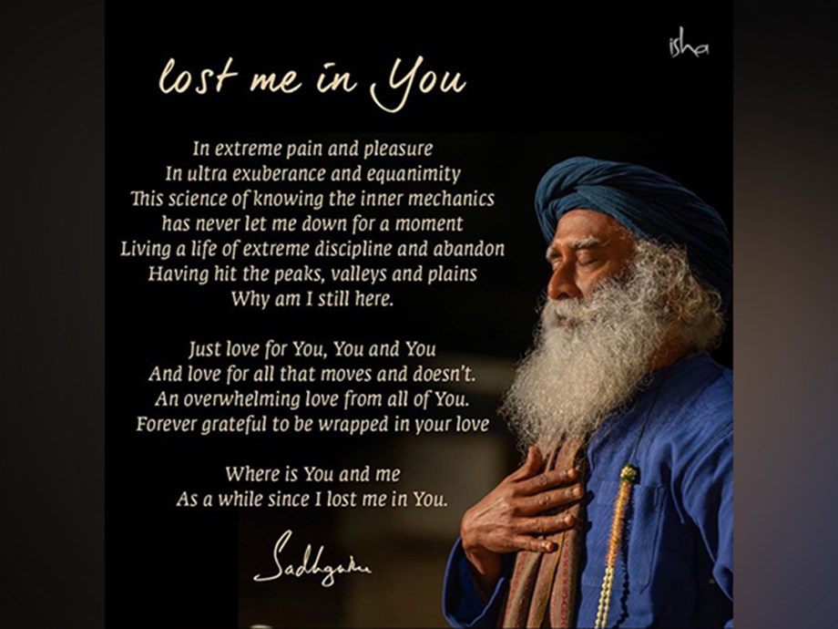 Lost Me in You: Sadhguru pens poem from hospital Lost Me in You: Sadhguru pens poem from hospital