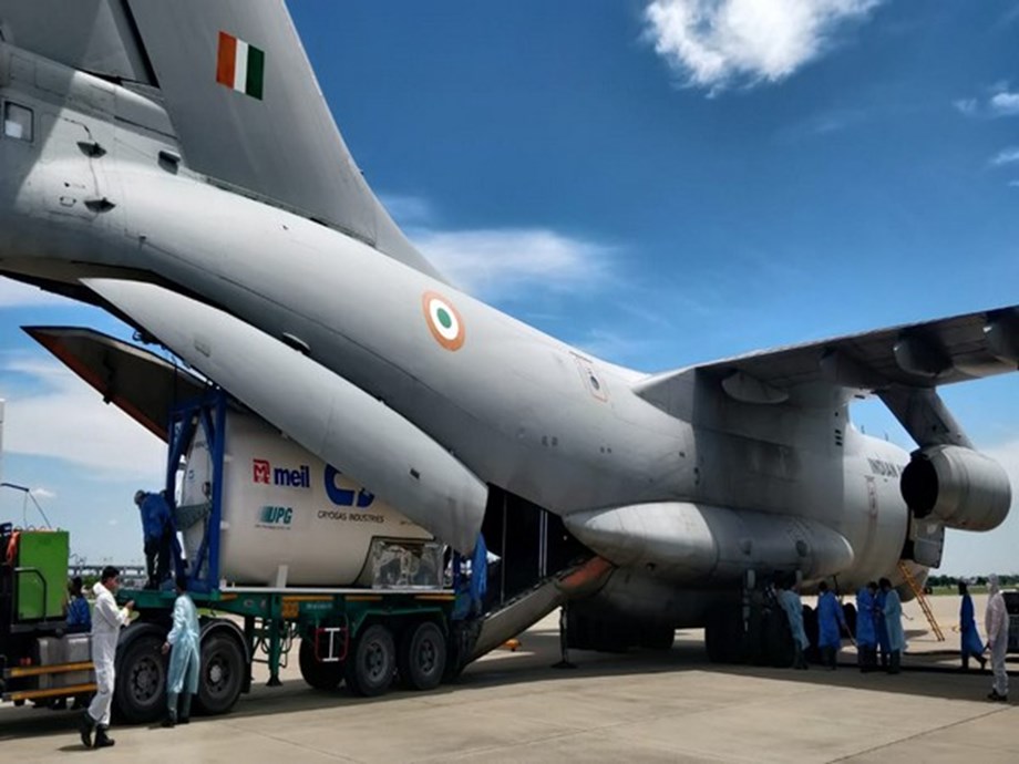 IAF brings oxygen containers from 3 countries IAF brings oxygen containers from 3 countries