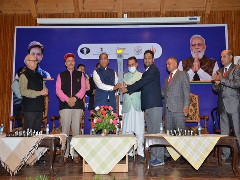 Himachal Pradesh: Chess Olympiad Torch relay reaches Shimla Himachal Pradesh: Chess Olympiad Torch relay reaches Shimla