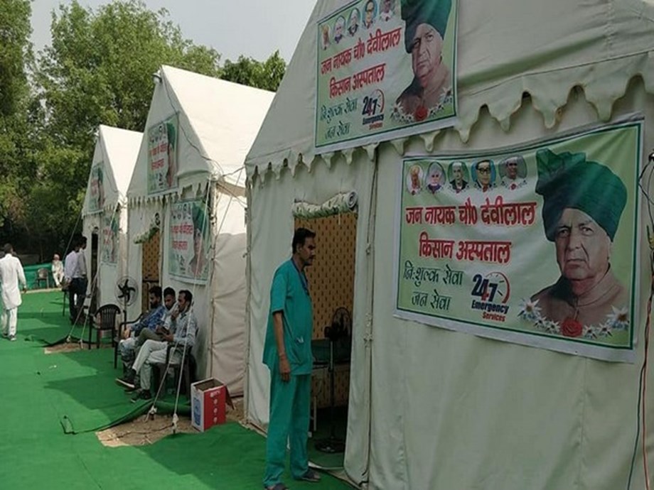 40 beds hospital opened at Tikri border to provide health services to farmers 40 beds hospital opened at Tikri border to provide health services to farmers
