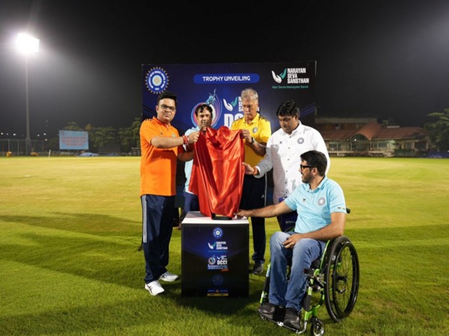 Jay Shah unveils National Physical Disability T20 Cricket Championship trophy Jay Shah unveils National Physical Disability T20 Cricket Championship trophy