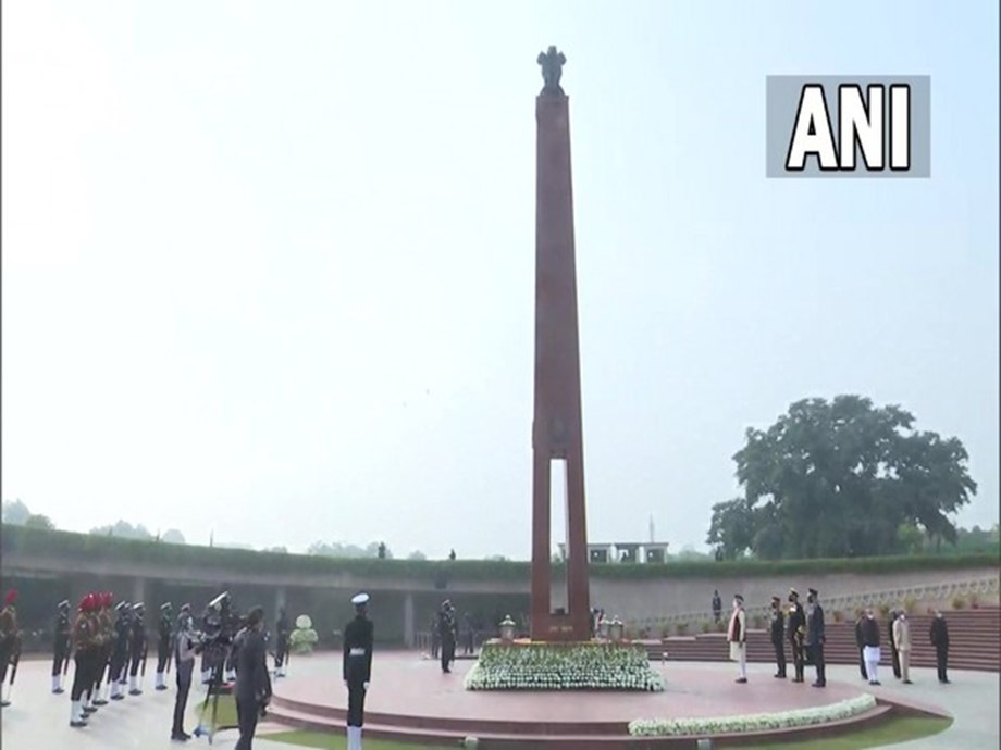 PM Modi pays homage at war memorial PM Modi pays homage at war memorial