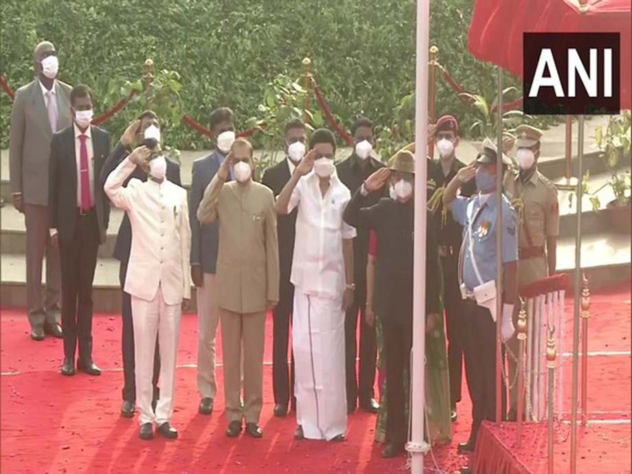 Tamil Nadu Governor, CM participate in R-Day celebrations, tableau rejected by Centre showcased in Chennai Tamil Nadu Governor, CM participate in R-Day celebrations, tableau rejected by Centre showcased in Chennai