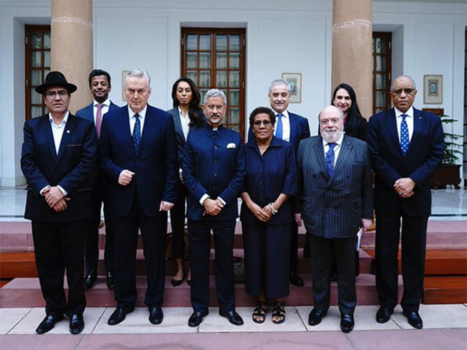 EAM Jaishankar hosts permanent representatives to UN of Italy, Bahrain, Panama, Solomon Islands in Delhi EAM Jaishankar hosts permanent representatives to UN of Italy, Bahrain, Panama, Solomon Islands in Delhi