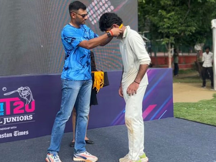 Harsh Tyagi Champions Junior Cricket at DPL Finals Harsh Tyagi Champions Junior Cricket at DPL Finals