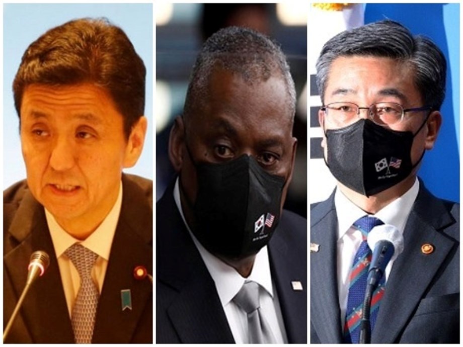 Amid growing tensions with China, defence chiefs of Japan, US, S Korea may meet in January Amid growing tensions with China, defence chiefs of Japan, US, S Korea may meet in January