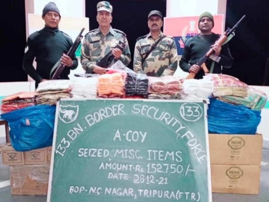 BSF seizes Yaba tablets worth Rs 1.47 crore, 4 arrested BSF seizes Yaba tablets worth Rs 1.47 crore, 4 arrested