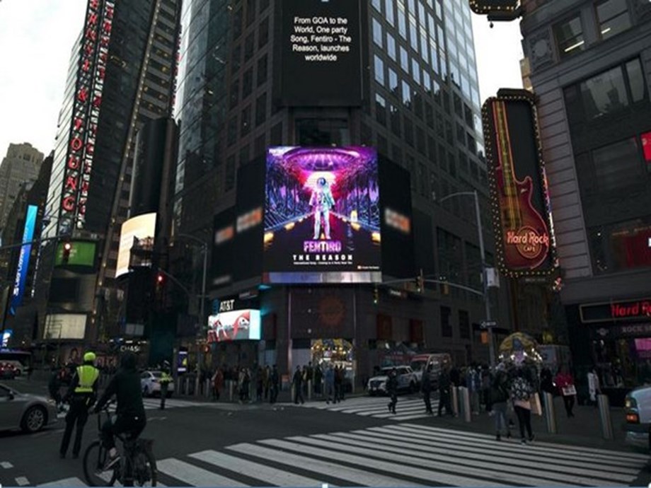 Fentiro Studio launches international party song at Times Square, New York Fentiro Studio launches international party song at Times Square, New York