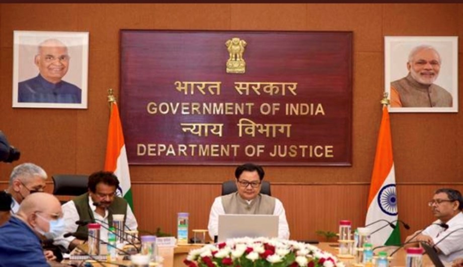 Kiren Rijiju launches new website of Department of Justice Kiren Rijiju launches new website of Department of Justice